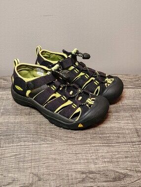 KEEN Kids' Black & Lime Sport Sandals Size 13